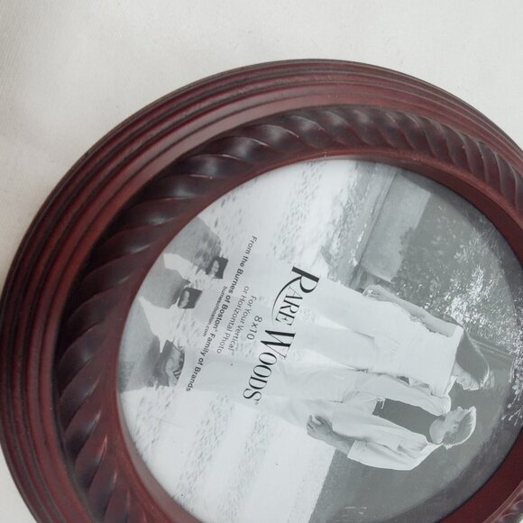 Mahogany Stained Oval 8x10 Rare Woods by Burnes & Boston Photo Frame - Picture 10 of 11